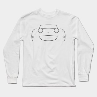 Austin-Healey "frogeye" Sprite British classic car minimalist outline graphic (black) Long Sleeve T-Shirt